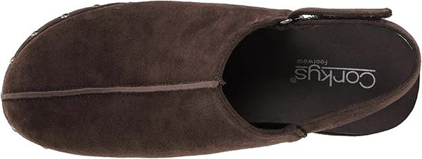 CORKYS Make Em Blush Chocolate Faux Suede Wedge