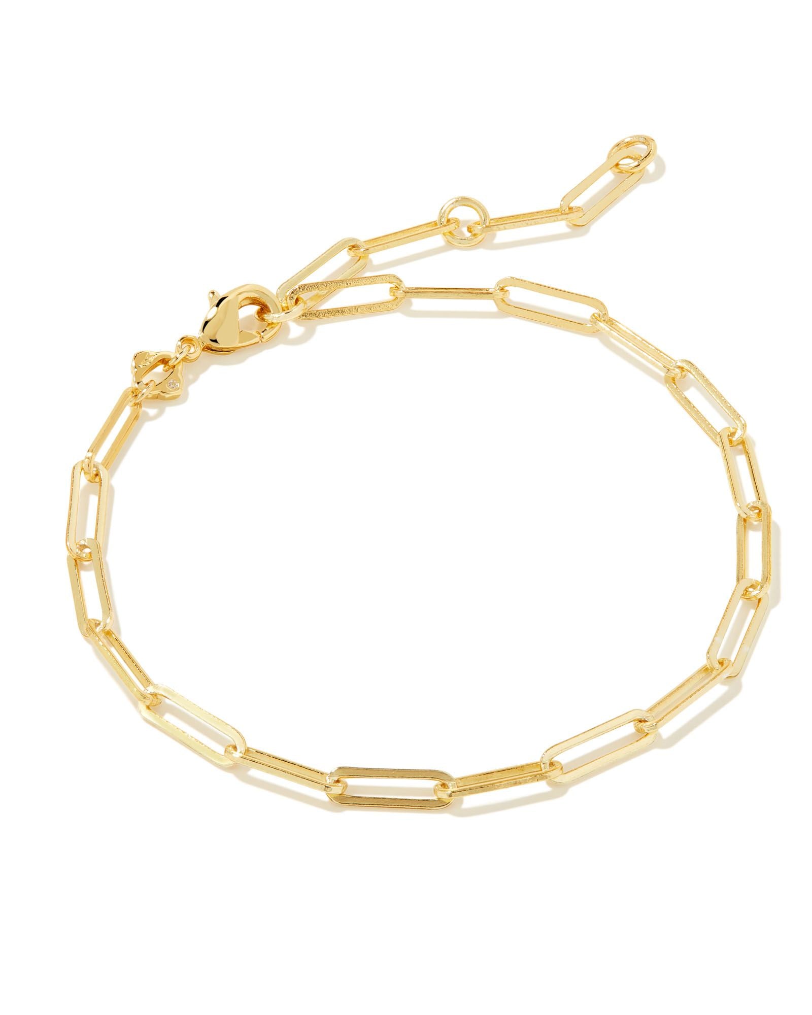 KS COURTNEY PAPERCLIP BRACELET GOLD