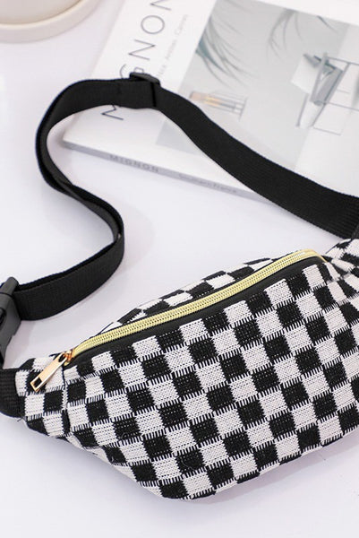 Checkered Belt/Crossbody Bag