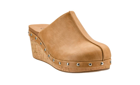 Corkys Marley Caramel Slip On Wedge