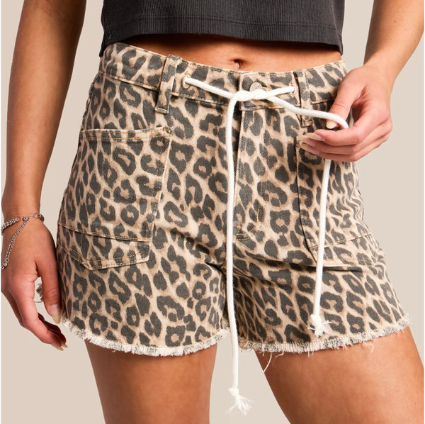 Rebecca Cheetah Stretch Shorts