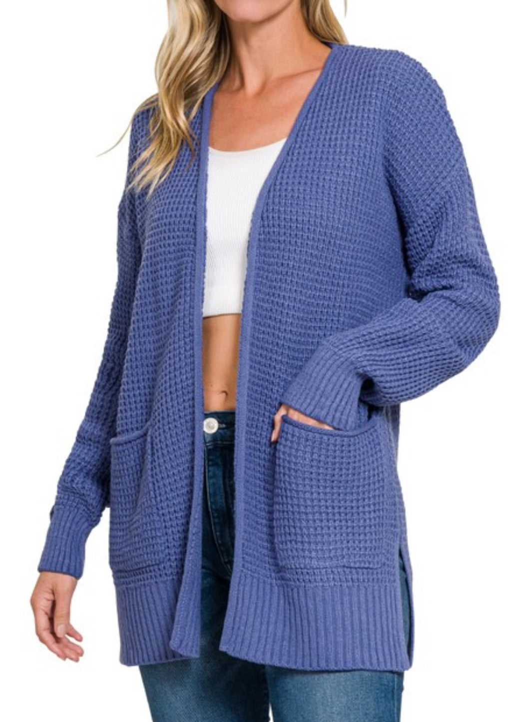 Cooler Days Cardigan Marlin Blue