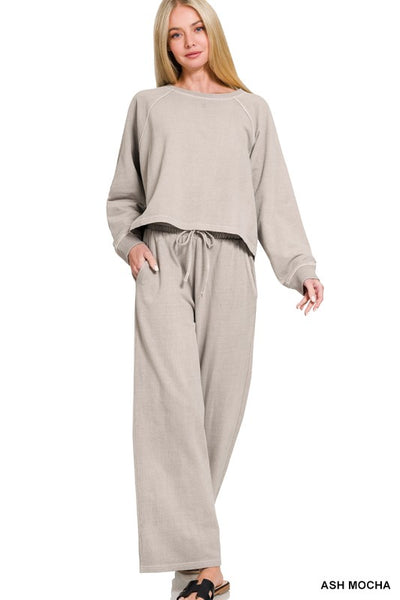 Cotton French Terry 2PC SET Ash Mocha