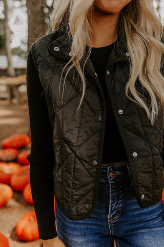 Lightweight Quilted Vest Black