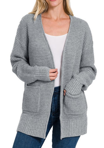 Cooler Days Cardigan Heather Grey