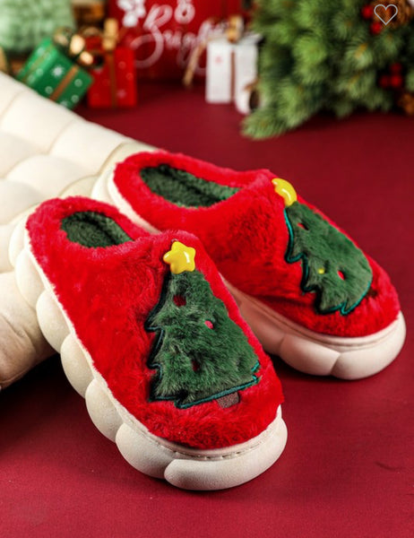 Christmas Tree Slippers