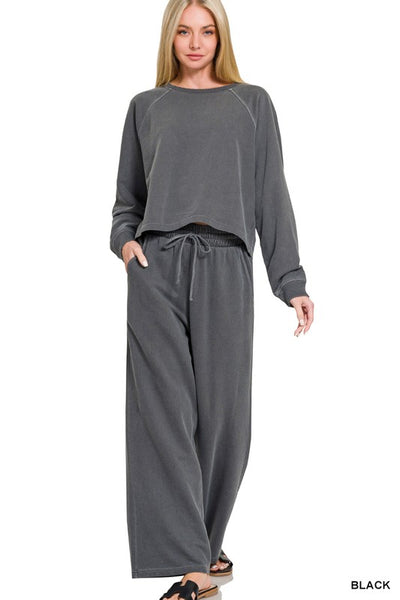 Cotton French Terry 2PC SET Black