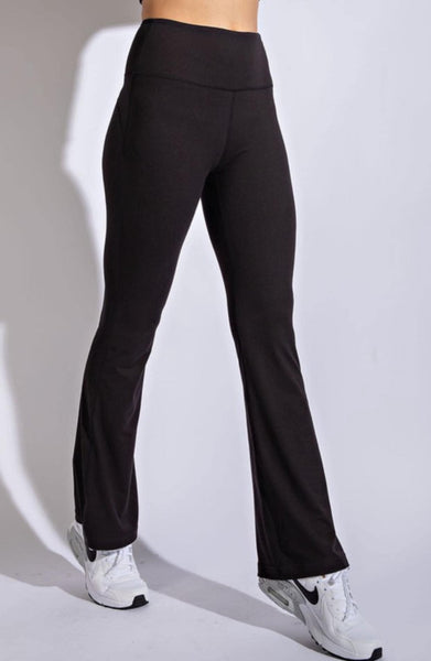 Black Yoga Waist Flare Legging