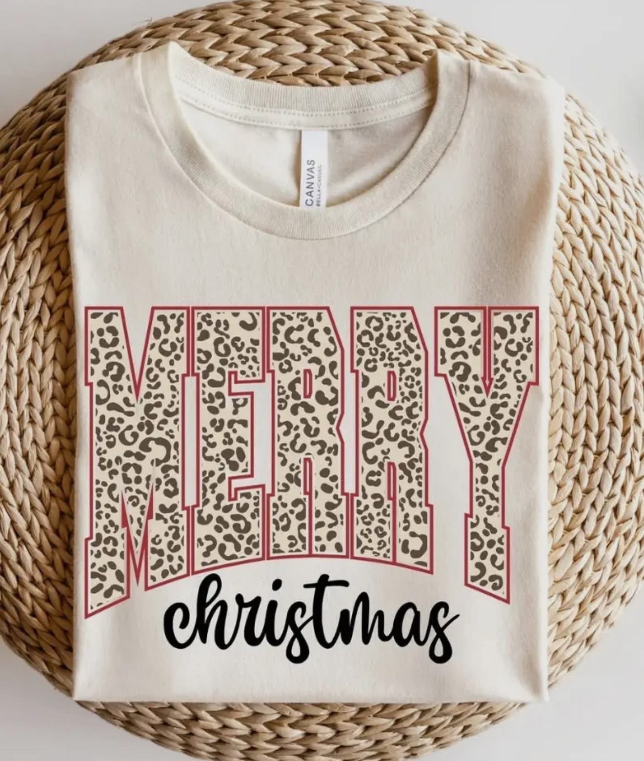 Leopard Merry Christmas Sweatshirt
