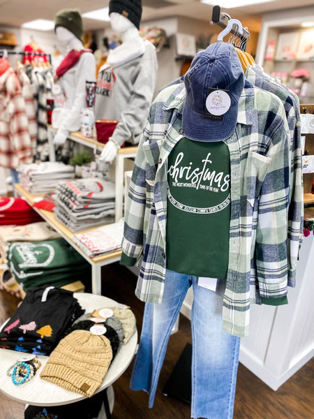 Emma Grey & Green Plaid Button Down