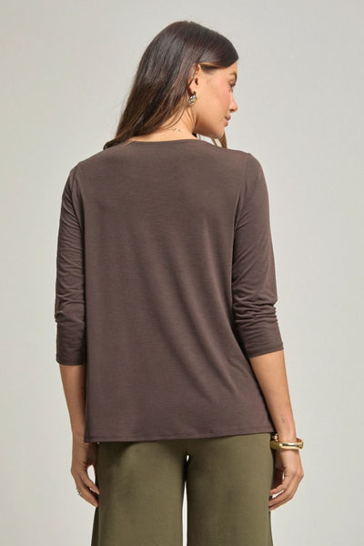 Dear Scarlett Solid Essential Top Chocolate