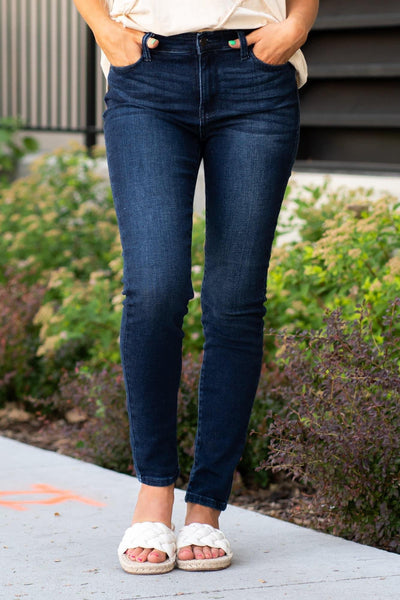 JUDY BLUE Aspen Dark Denim Classic Jean