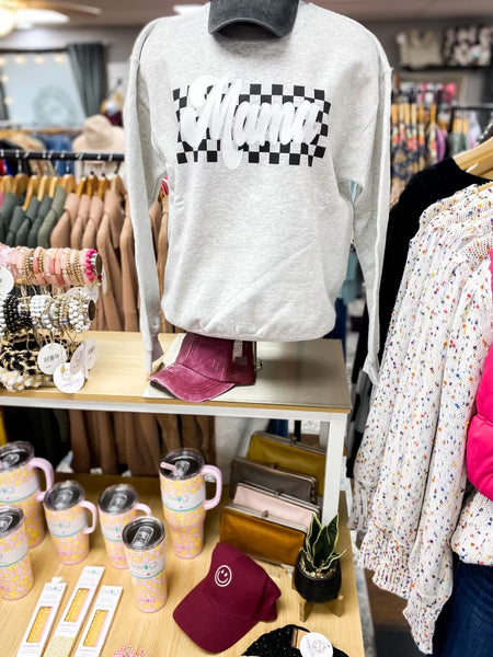 Checkered Mama Sweatshirt