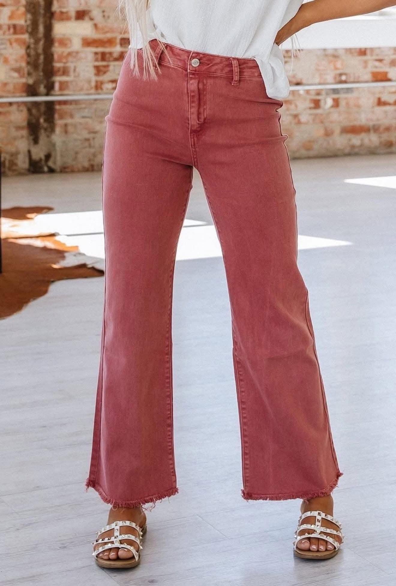 Wide Leg Jean Cabernet