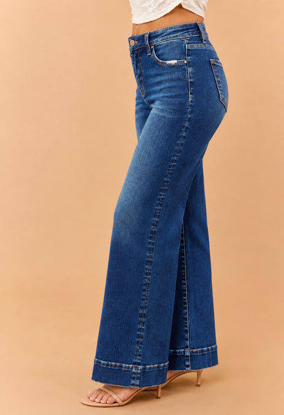 RISEN Tummy Control Straight Ankle Jean