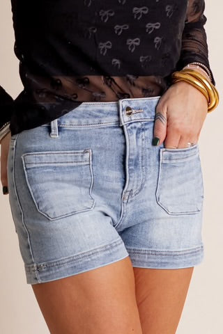 RISEN Utility Pocket Denim Short