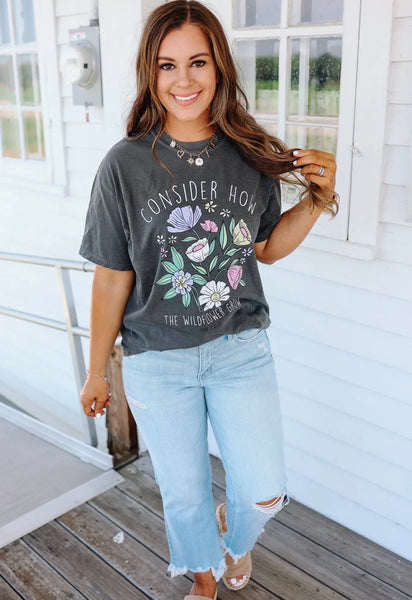 Consider How The Wildflowers Grow Tee Pepper