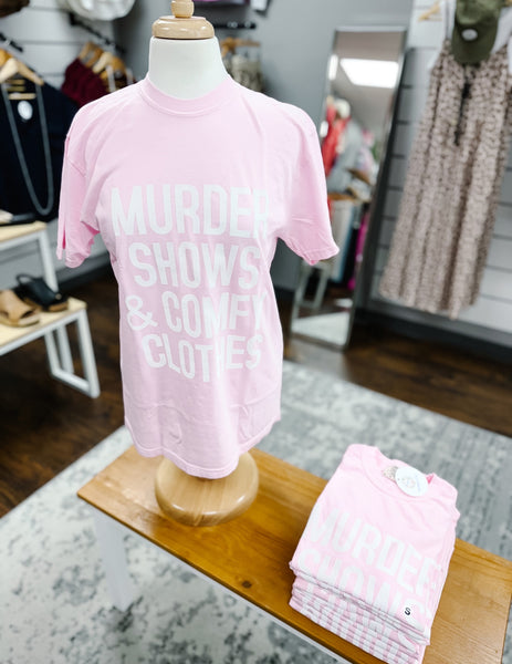Comfort Colors Murder Shows Tee Blossom