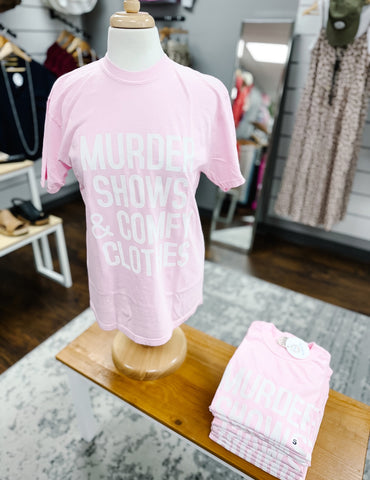 Comfort Colors Murder Shows Tee Blossom