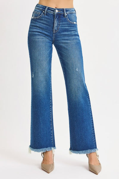 RISEN Tummy Control Straight Ankle Jean