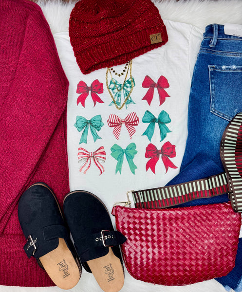 Comfort Colors Multi Bow Tee