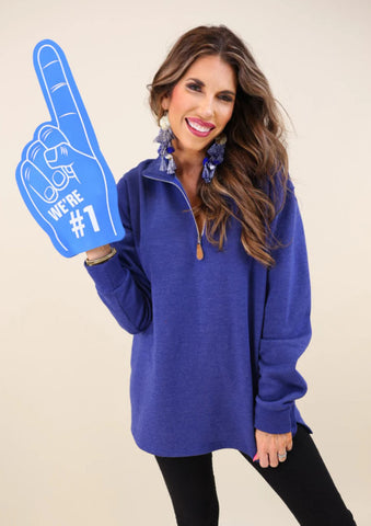 Royal Blue Miley Vintage Pullover