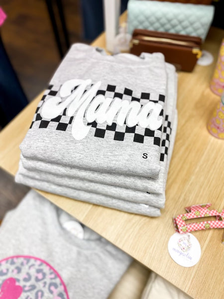 Checkered Mama Sweatshirt