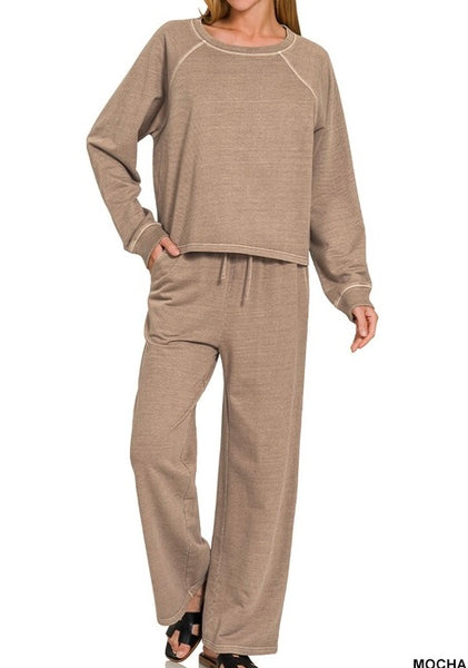 Cotton French Terry 2PC SET Mocha