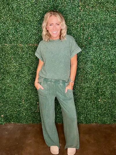 Mineral Wash 2PC SET Dark Green