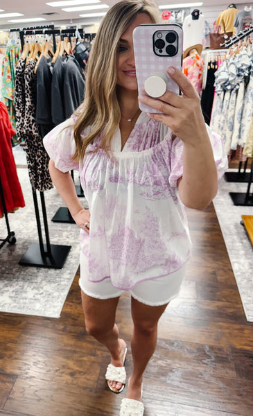 UMGEE Toile Lavender Top