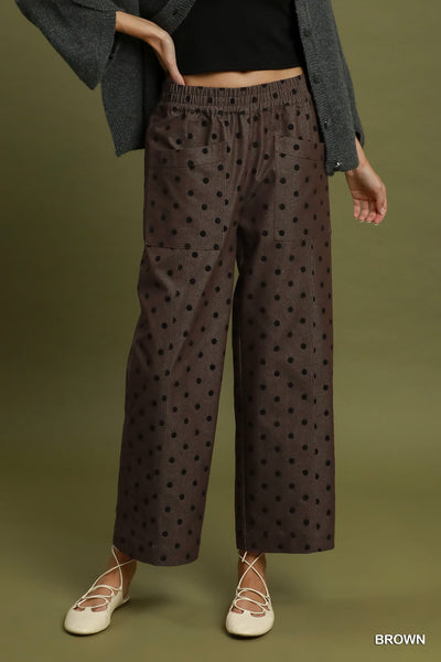 UMGEE Sutton Polka Dot Pant Brown Mix