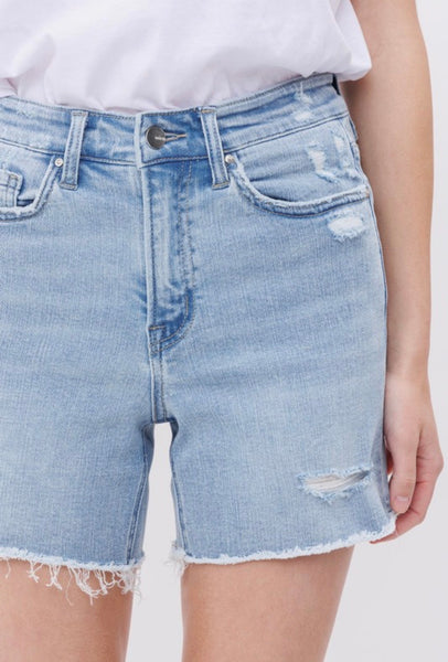 MICA Claire Distressed Denim Short