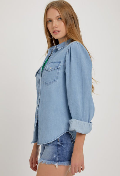 RISEN Denim Button Down Shirt