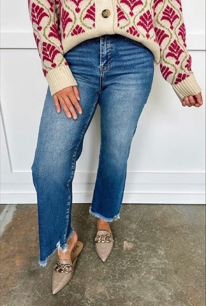 RISEN Define Tummy Control Ankle Straight Jean