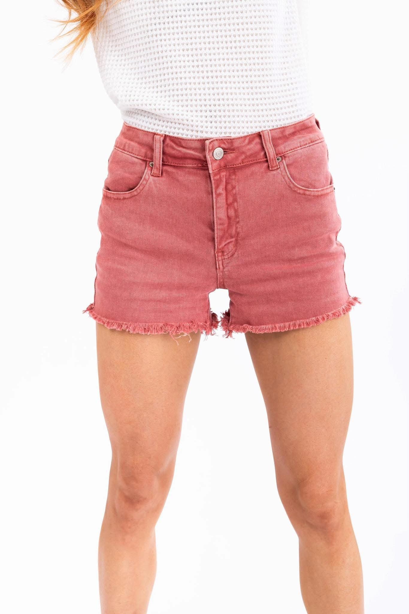 Cabernet Denim Shorts