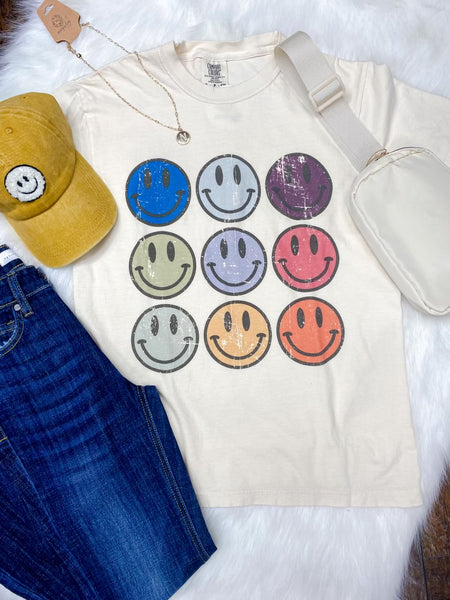 Comfort Colors Short Sleeve Bright Smiley Tee