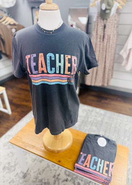 Comfort Colors Retro Teacher Tee