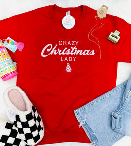 Crazy Christmas Lady Sweatshirt