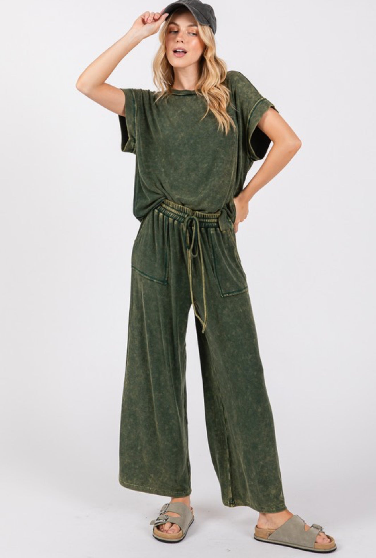 Mineral Wash 2PC SET Dark Green