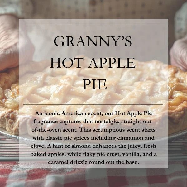 Granny's Hot Apple Pie 16oz Mason Jar Soy Candles