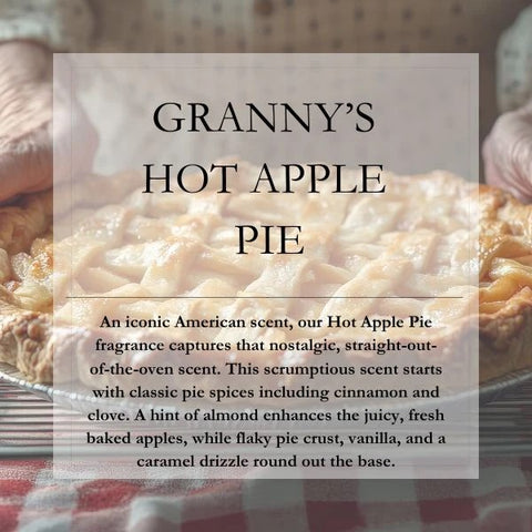 Granny's Hot Apple Pie 16oz Mason Jar Soy Candles