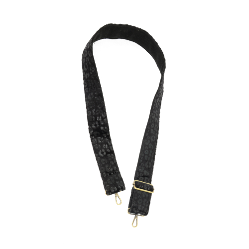 Guitar Strap Black Panther Faux Fur