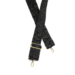 Guitar Strap Black Panther Faux Fur