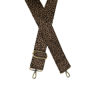 Guitar Strap Brown Lynx Faux Fur