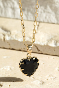 Heart of Glass Charm Necklace