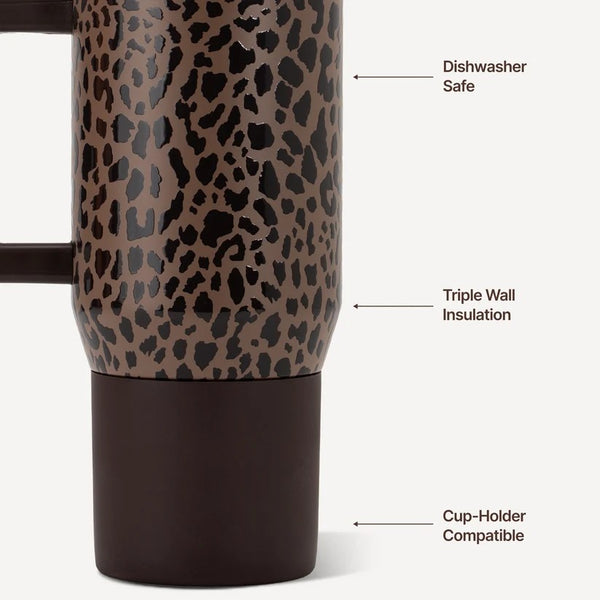 HydroJug Coffee Traveler 20oz Brown Leopard