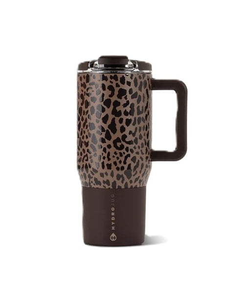 HydroJug Coffee Traveler 20oz Brown Leopard