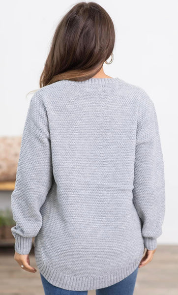 Austin Knit Sweater Grey