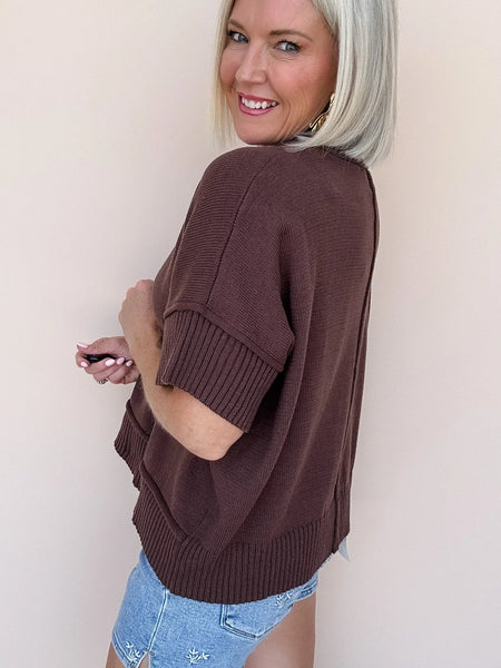 Chocolate Solid Favorite Sweater