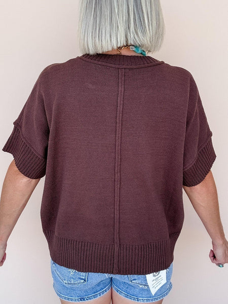 Chocolate Solid Favorite Sweater